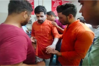 रैली के दौरान धमाका: गैस के गुब्बारे फटने से मची अफरा-तफरी, भाजपा युवा मोर्चा के प्रदेश अध्यक्ष घायल