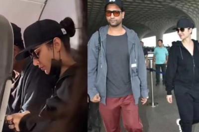 इकोनॉमी क्लास में सफर करते नजर आए विक्की-कटरीना, सादगी देख फैंस हुए फिदा