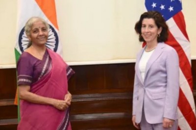 India-US: सीतारमण-जयशंकर से मिलीं अमेरिकी मंत्री जीना रायमोंडो
