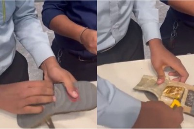 Gold Smuggling: बैंकॉक से बेंगलुरु पहुंचे यात्री की चप्पल से निकला सोना