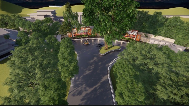 चौक चौराहें को  पारंपरिक शैली में डीएम कर रहे निर्मित, विकसित, विस्तारित