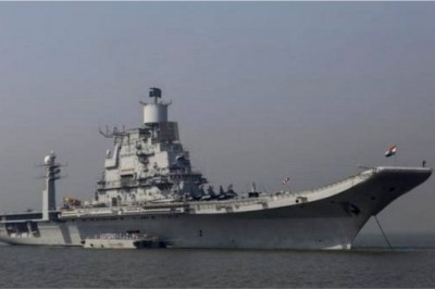 मरम्मत के बाद समुद्र में उतरा आईएनएस विक्रमादित्य