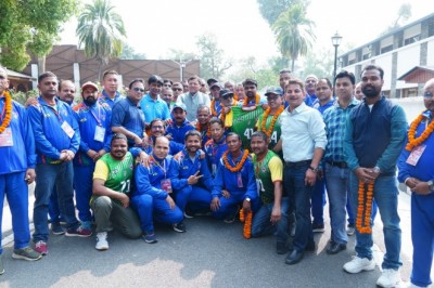 मुख्यमंत्री ने चौथे खेलो मास्टर्स राष्ट्रीय चैंपियनशिप में प्रतिभाग करने वाले सभी खिलाड़ियों को शुभकामनाएं दी