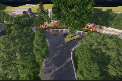 चौक चौराहें को  पारंपरिक शैली में डीएम कर रहे निर्मित, विकसित, विस्तारित